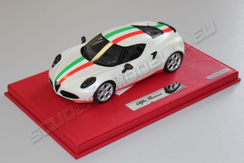 BBR Models Alfa Romeo 4C Competizione - FUJI WHITE MATT