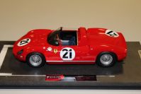 BBR Models 1963 Ferrari Ferrari 250 P - 24h Le Mans #21 - Red