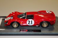 BBR Models 1966 Ferrari Ferrari 330 P2 24h Le Mans #21 Red
