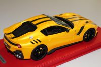 BBR Models 2015 Ferrari Ferrari F12 TDF - GIALLO TRISTRATO / BLACK - Yellow Tristrato