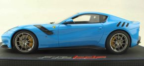 BBR Models  Ferrari #               - Ferrari F12 TDF - LIGHT BLUE / BLACK Light Blue