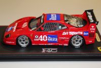 BBR Models 1989 Ferrari Ferrari F40 LM IMSA Topeka - Art Spots #40 - Red