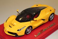 BBR Models  Ferrari Ferrari LaFerrari - YELLOW / CARBON ROOF - Yellow / Carbon