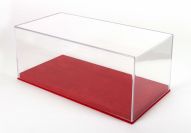 BBR Models  Universal BBR - VITRINE / DISPLAY CASE - RED / BLACK ALCANTARA Red