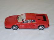 Bburago 1984 Ferrari Ferrari Testarossa - RED DE LUXE - Red