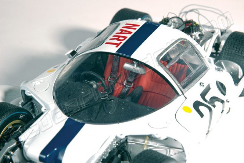CMR Ferrari 412P N.A.R.T. Blanche N°25 - 24h Du Mans 1967 - Échelle 1/12 - Résine - Neuf