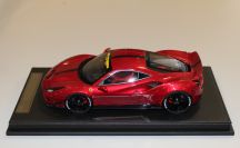 GL Model  Ferrari #     488 GTB LBW - TRANSPARENT RED - Red Metallic