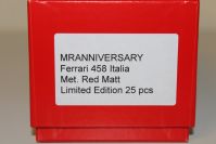 MR Collection 2009 Ferrari 43 Ferrari 458 Italia - RED METALLIC - 01 / 25 Red Metallic