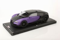 MR Collection 2010 Bugatti Bugatti Veyron Super Sport - MATT BLACK  / MATT VIOLET - Matt Black / Matt Violet