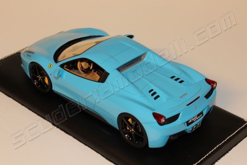 MR Collection Ferrari 458 Italia Spider Hard Top - BABY BLUE 