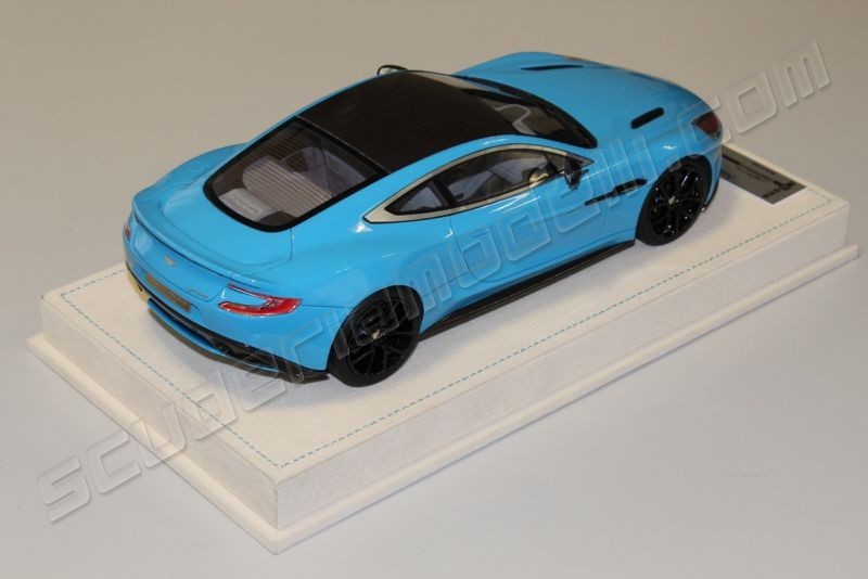 Tecnomodel Aston Martin Vanquish - BABY BLUE - - Scuderiamodelli 