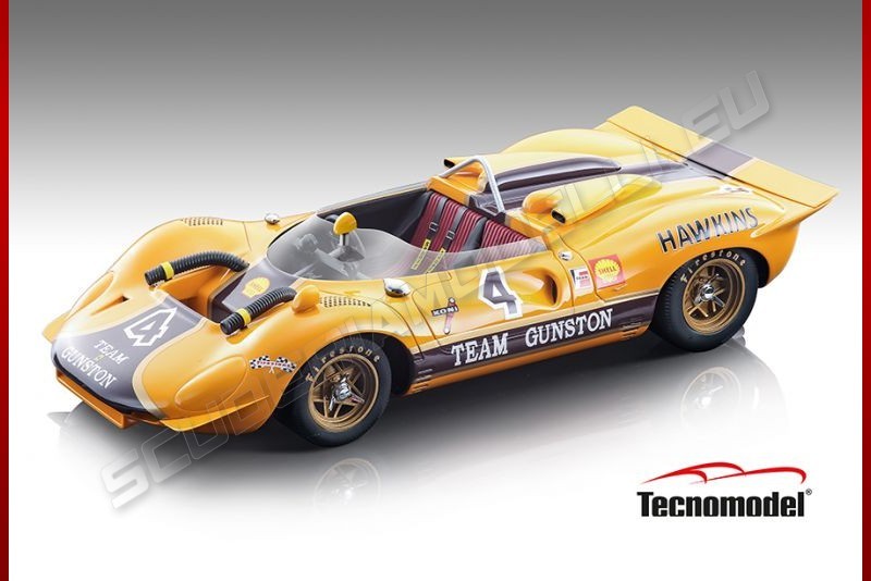 Tecnomodel  Ferrari Ferrari 350 P4 Can Am Roy Hesketh 3h 1968 Winner #4 Yellow