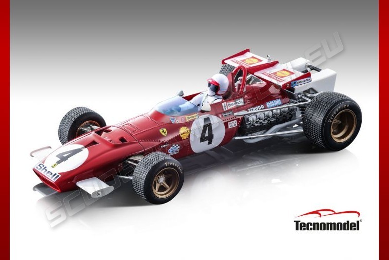 Tecnomodel  Ferrari Ferrari 312B 1970 Winner GP Italia #4 Red