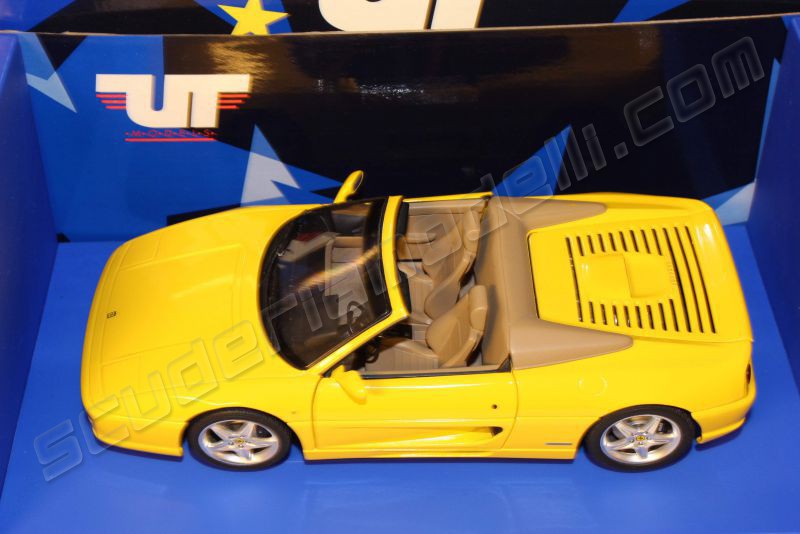 UT Models Ferrari F355 Spider - YELLOW / TAN - - Scuderiamodelli