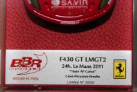 BBR Models 2011 Ferrari 43 FERRARI 430 GT2 - AF Corse #61 - 20/20 Red / White