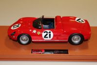 BBR Models 1963 Ferrari Ferrari 250 P - 24h Le Mans #21- LUXURY - Red