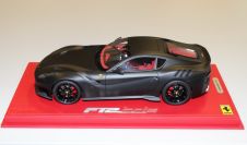 BBR Models  Ferrari Ferrari F12 TDF - MATT BLACK - Black Matt
