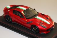 BBR Models 2016 Ferrari Ferrari F12 TDF - ROSSO FUOCCO / ITALIAN FLAG Red Metallic