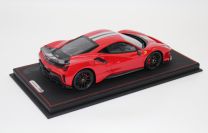 BBR Models Ferrari # Ferrari 488 PISTA - ROSSO CORSA / CARBON Rosso Corsa