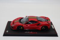BBR Models Ferrari # Ferrari 488 PISTA - ROSSO CORSA / CARBON Rosso Corsa