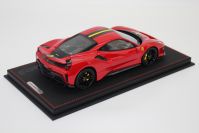BBR Models Ferrari # Ferrari 488 PISTA - ROSSO CORSA / CARBON Rosso Corsa