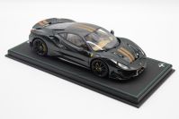 BBR Models Ferrari # Ferrari 488 PISTA - VERDE BRITISH - Red Matt