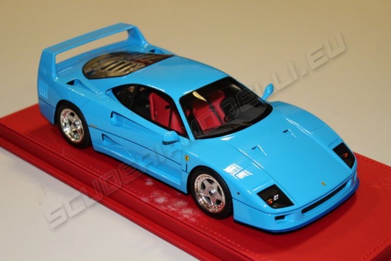 BBR Models Ferrari Ferrari F40 - LIGHT BLUE - Light Blue