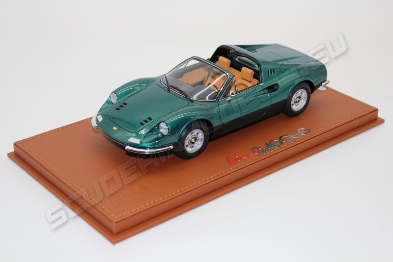 BBR Models Ferrari # Ferrari 246 GTS - VERDE PINO - Red Matt