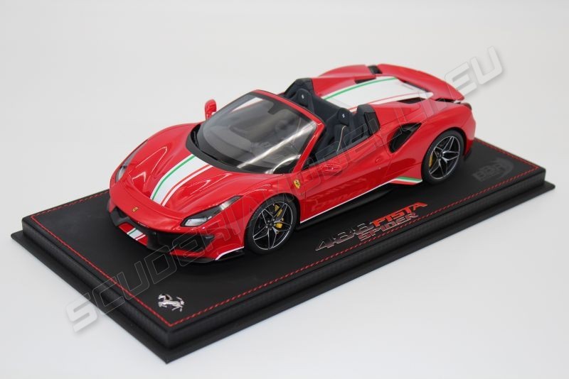 BBR Models Ferrari # Ferrari 488 PISTA Spider - ROSSO CORSA - Rosso Corsa