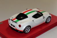 BBR Models  Alfa Romeo Alfa Romeo 4C - MOSCOW - MATT PEARL WHITE - White Avus Matt