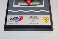 BBR Models 1982 Ferrari 43 Ferrari 126 C2 - GP USA West - D.Pirono - #01/20 Red