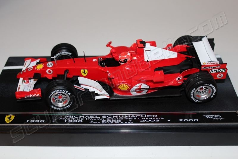 Mattel / Hot Wheels 2006 Ferrari Ferrari F248 - MSC - Five Time - Red