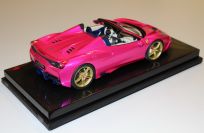 MR Collection  Ferrari Ferrari 458 Speciale A - PINK FLASH / GOLD - ONE OFF Pink Flash