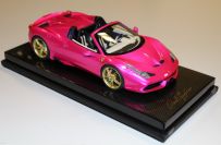 MR Collection  Ferrari Ferrari 458 Speciale A - PINK FLASH / GOLD - ONE OFF Pink Flash