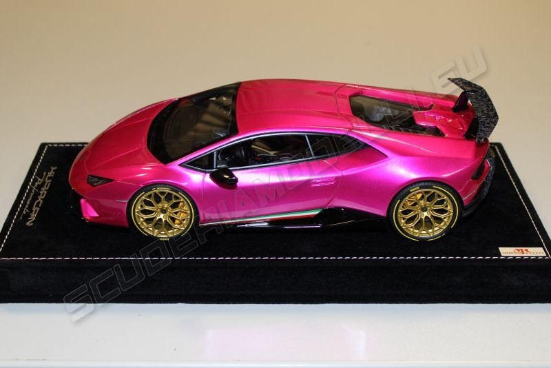 MR Collection Lamborghini Huracan Performante - PINK FLASH / GOLD #3 -  Scuderiamodelli by Robert
