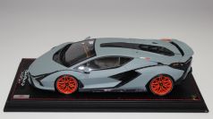 MR Collection  Lamborghini #       Lamborghini Sian - GRIGIO EGOISTA MATT - Red Matt