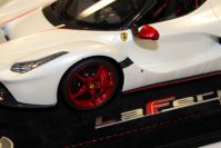 BBR Models 2017 Ferrari Ferrari LaFerrari Aperta - PEARL WHITE / RED CHROM - Pearl White