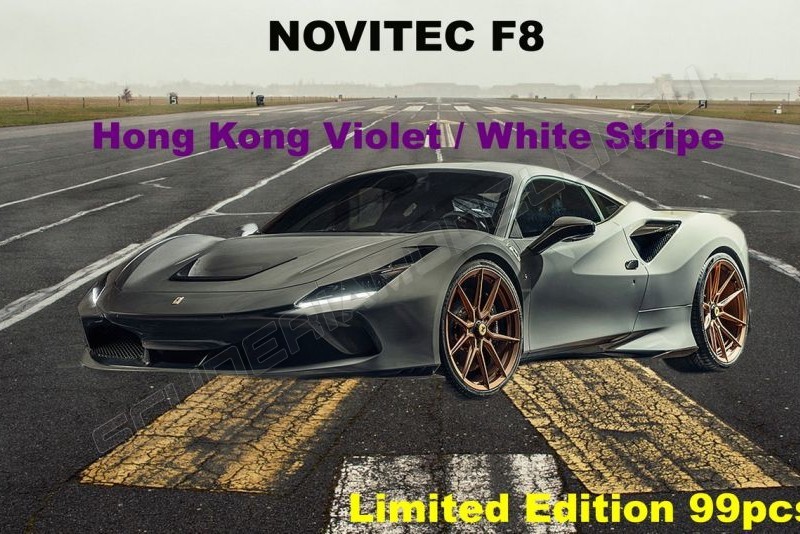 Ivy Models  Ferrari #     Novitec F8 - HONG KONG VIOLET / WHITE - Red Matt